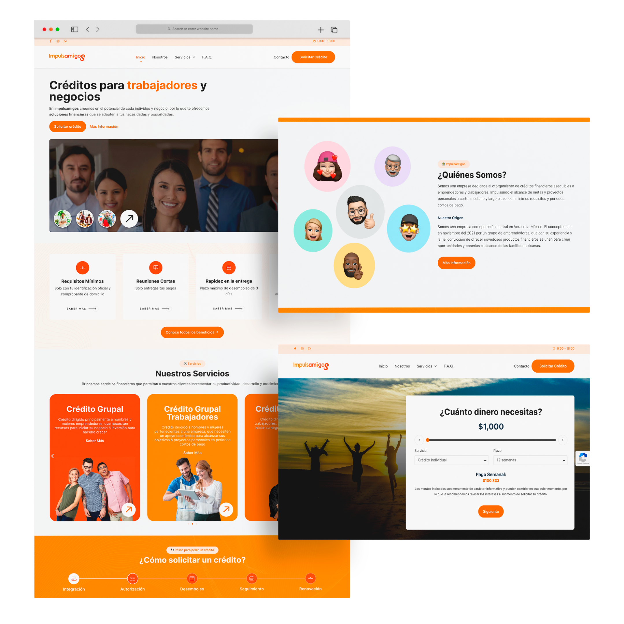 Portafolio Impulsamigos, Desarrollo Web Veracruz